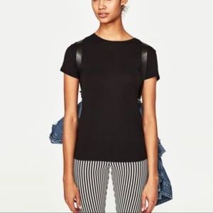 Zara Basic Crew Neck T Shirt